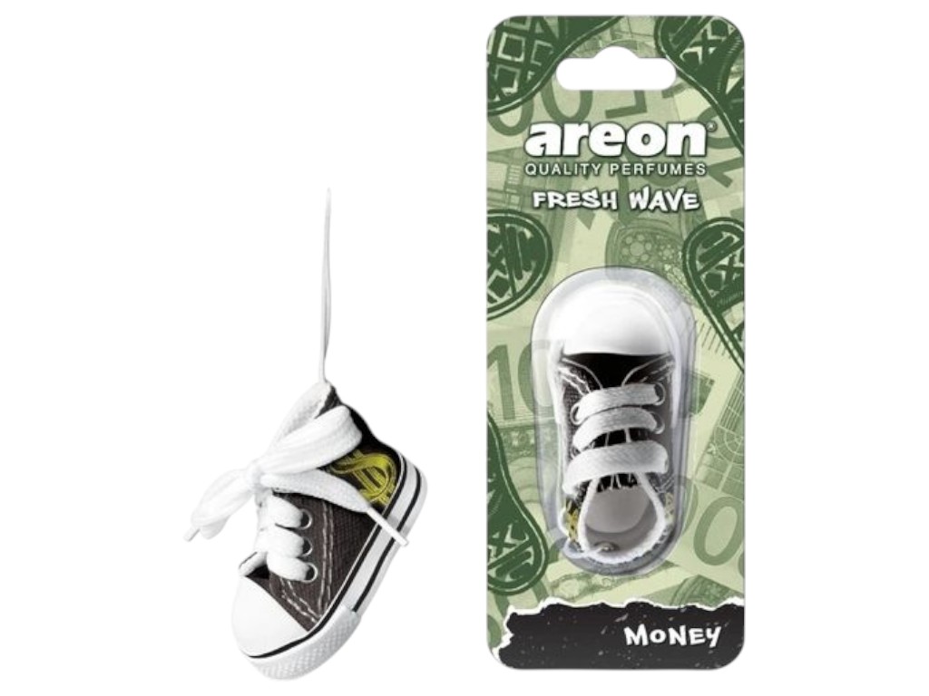 Освежитель воздуха Areon Fresh Wave Money, стильный формат кед, подвеска, 31г