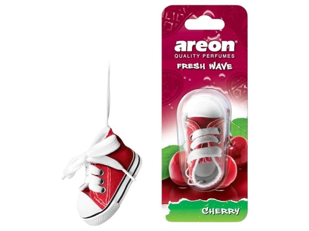 Освежитель воздуха Areon Fresh Wave Cherry, аромат вишня, стильный формат кед, подвеска, 31г