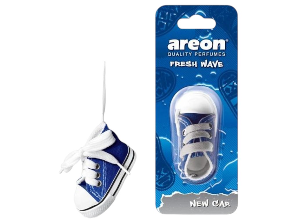 Освежитель воздуха Areon Fresh Wave New Car, стильный формат кед, подвеска, 31г