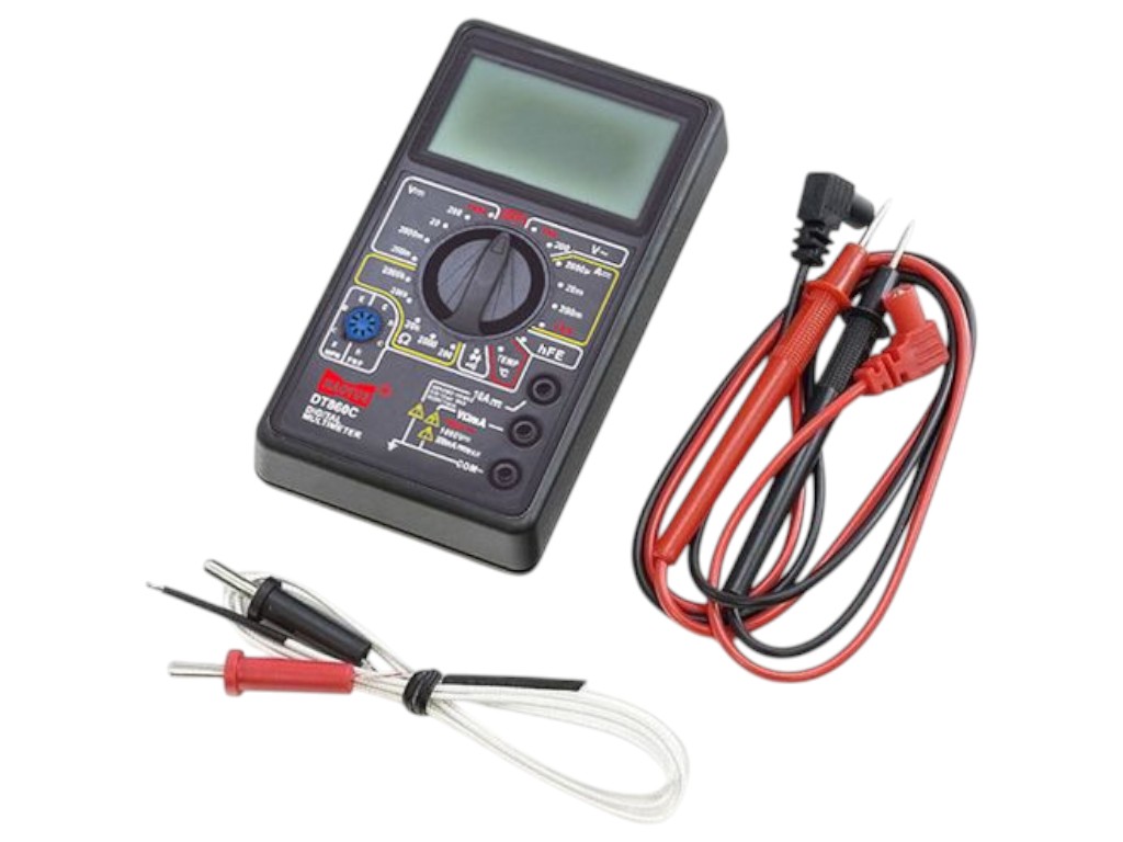 Мультиметр Haoyue DT860C/700C, цифровой, ЖК-дисплей, щупы, термопара, пластик