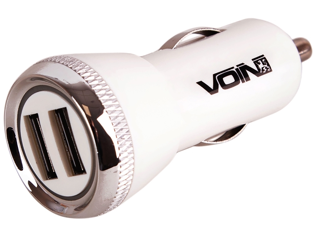 Автомобільний зарядний пристрій VOIN C-2402W 2USB (12 / 24V - 5V 2,4A)