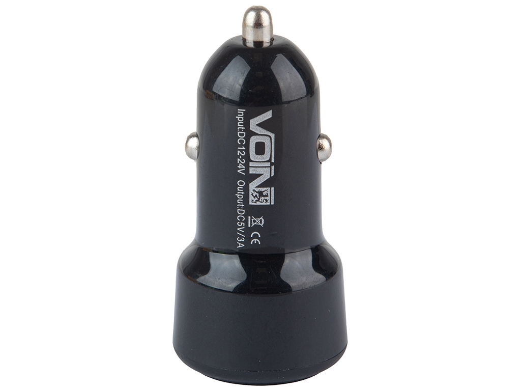 Автомобільний зарядний пристрій VOIN C-36209, 1USB (12/24V - 5V 3,0A)