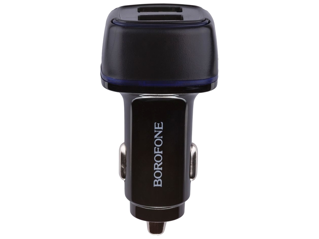 Автомобільний зарядний пристрій Borofone BZ14 2USB 2.4A Колір Чорний