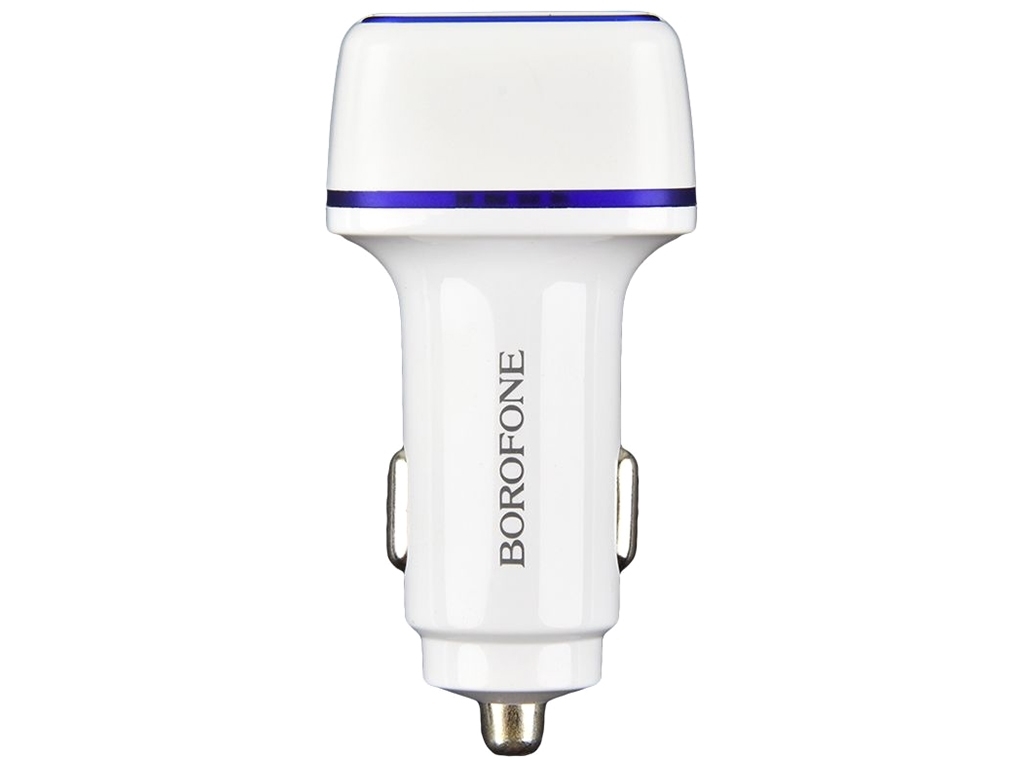 Автомобільний Зарядний Пристрій Borofone BZ14A PD20W+QC3.0 3A, Бiлий