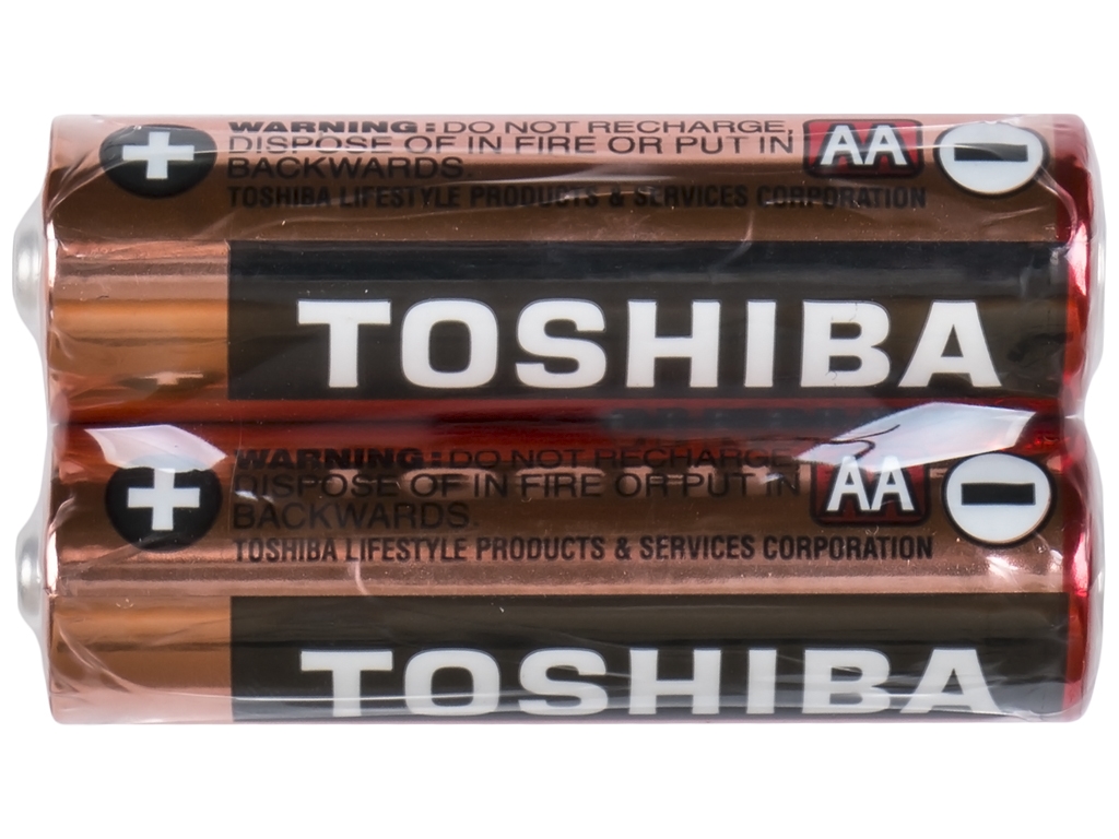 Батарейка алкалиновая Toshiba, 1,5V, AA, LR6 (цена за спайку 2шт) 4904530594939