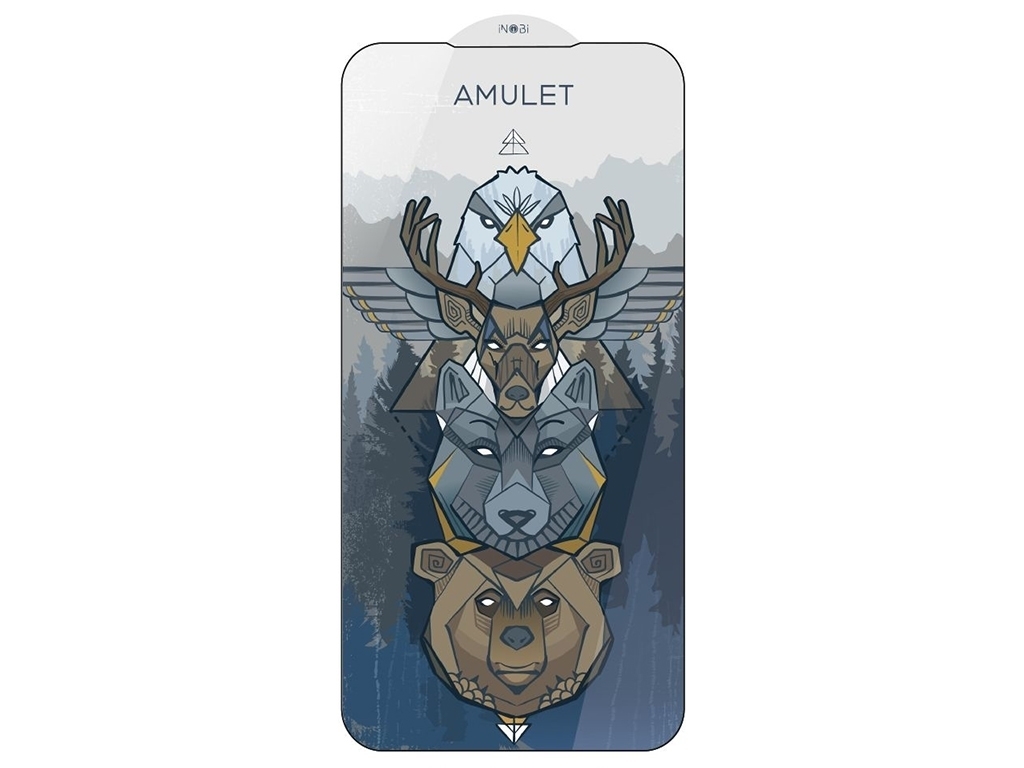 BOX 10 шт Защитное стекло Amulet 2.5D HD Antistatic for iPhone 14 Pro, Black