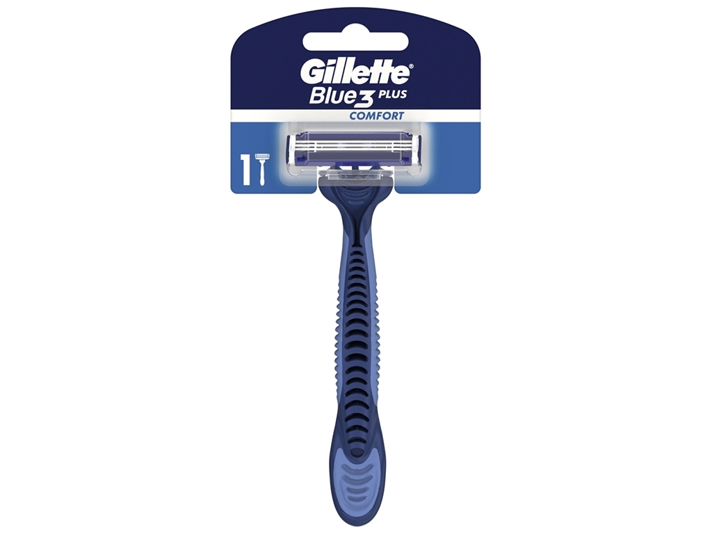 Станок для бритья Gillette Blue3, одноразовый, 3 лезвия, пластик, хром, 1шт