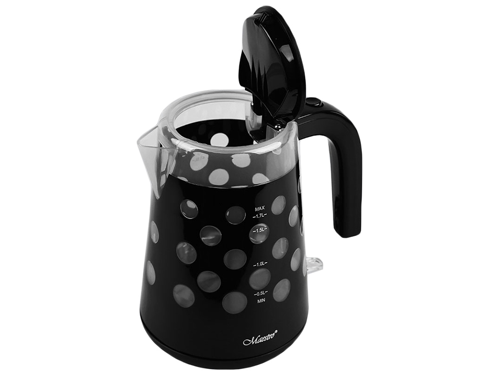 Чайник електричний Maestro BLACK 220-240В, 50Гц, 1850-2000Вт 1,7л