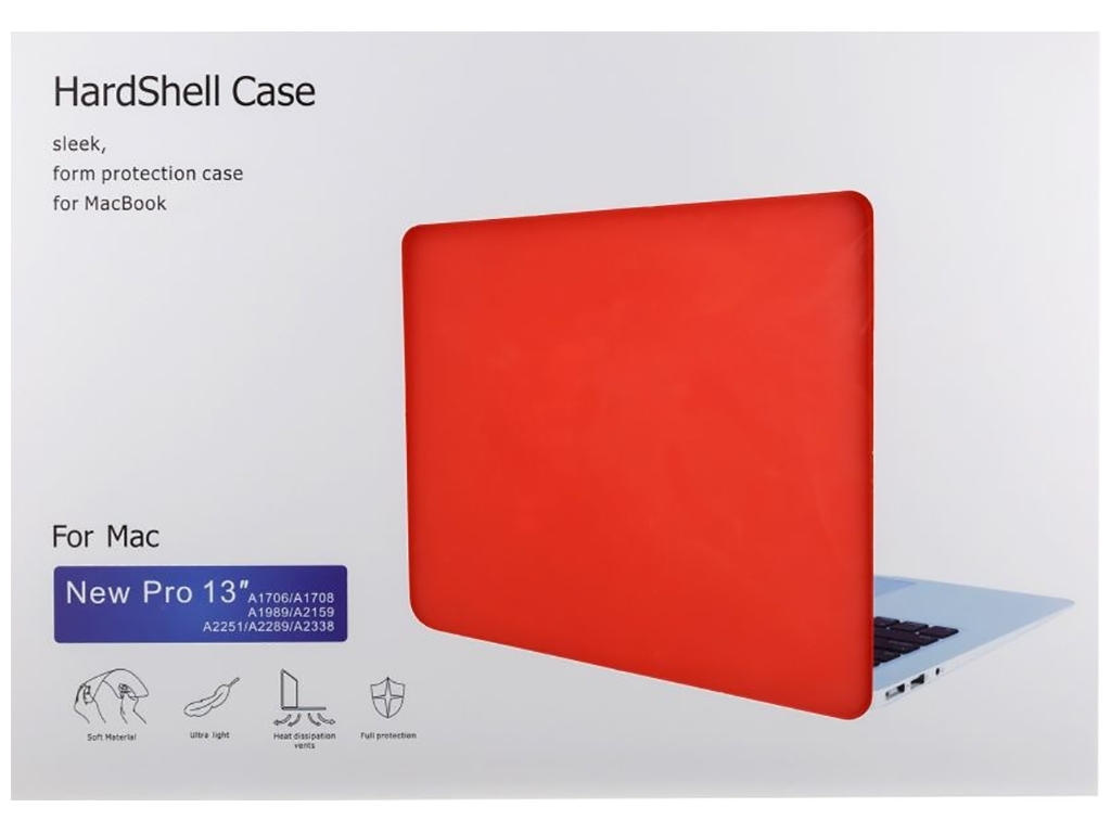 Чехол HardShell Case for MacBook 13.3 Pro 2020 Цвет Coral orange