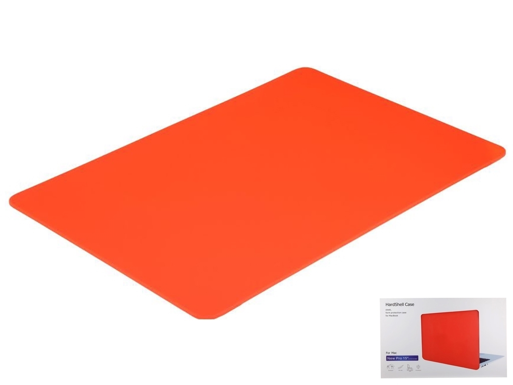 Чехол HardShell Case for MacBook 15.4 Pro Цвет Coral orange