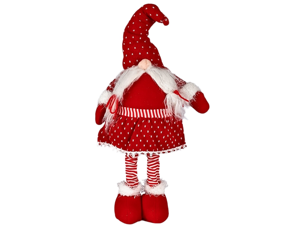 Фігура новорічна Gnome, 33-56см (ноги-телескоп)