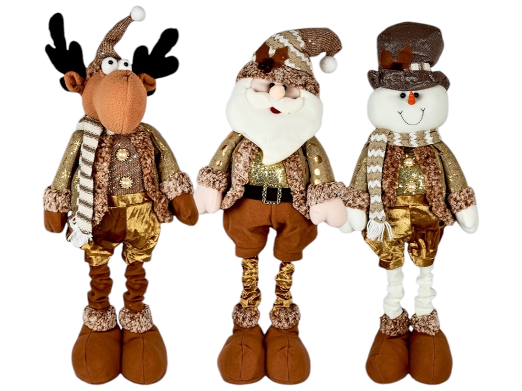 Фигура новогодняя Santa&Co, 110см, ноги-телескоп
