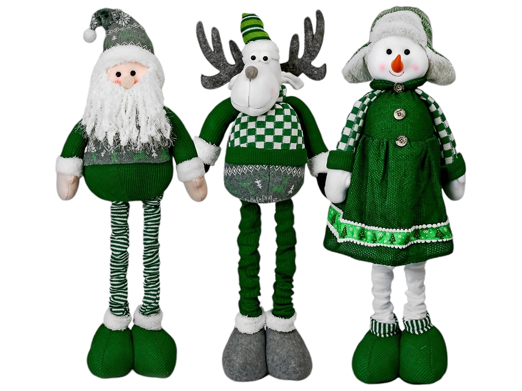Фігура новорічна Santa&Co, 49-97см (ноги-телескоп)
