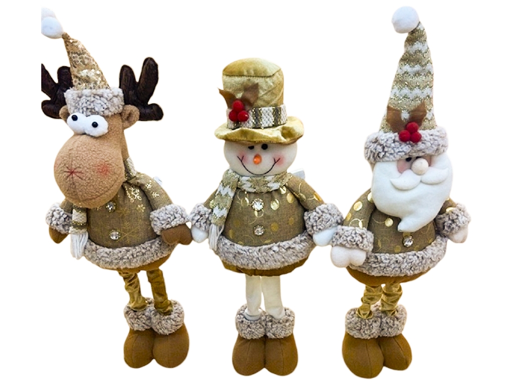 Фігура новорічна Santa&Co, 60см, ноги-телескоп