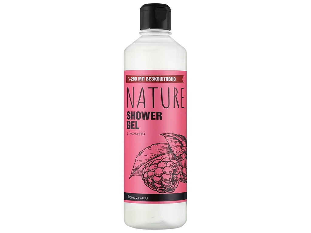 Гель для душу Bioton Cosmetics Nature Малина, 500мл