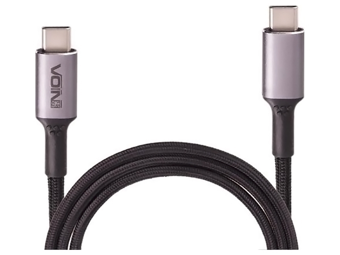 Кабель Voin VP-3501B Type C - Type C 5А/20V, QC4.0/PD, 1м, (швидка зарядка/передача даних)