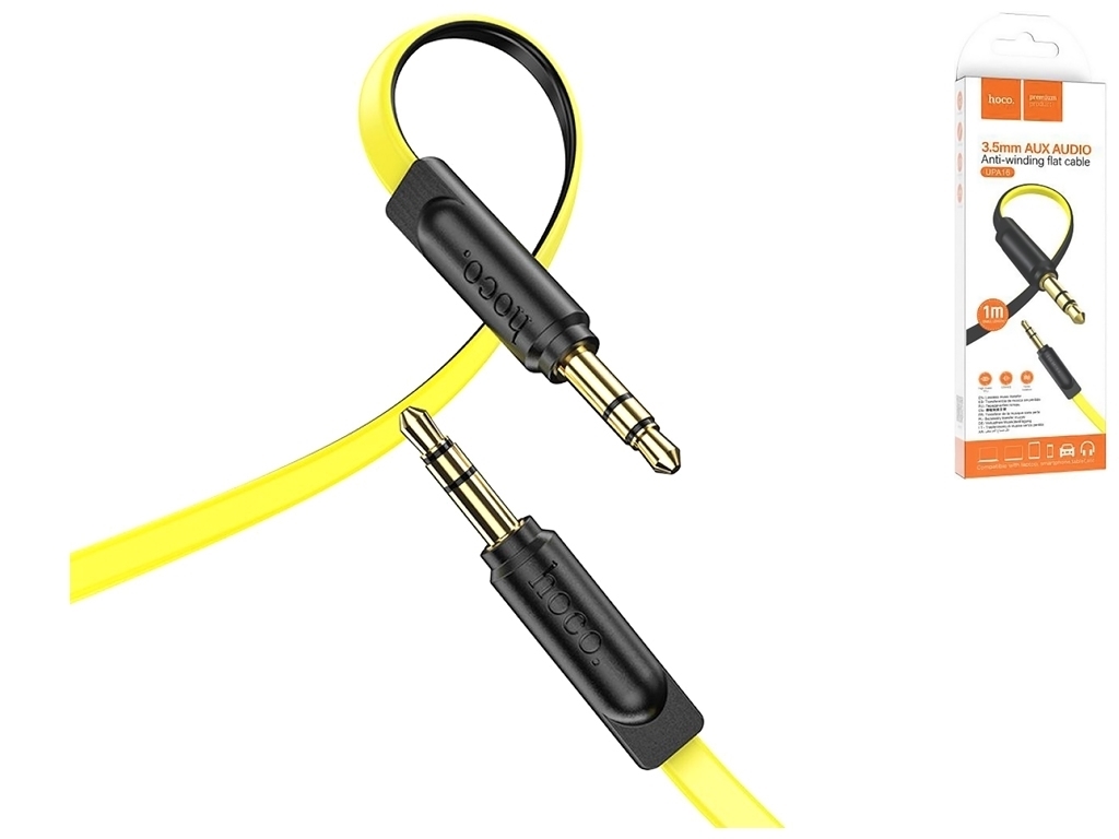 Кабель Aux Hoco UPA16 audio cable Колір Жовтий