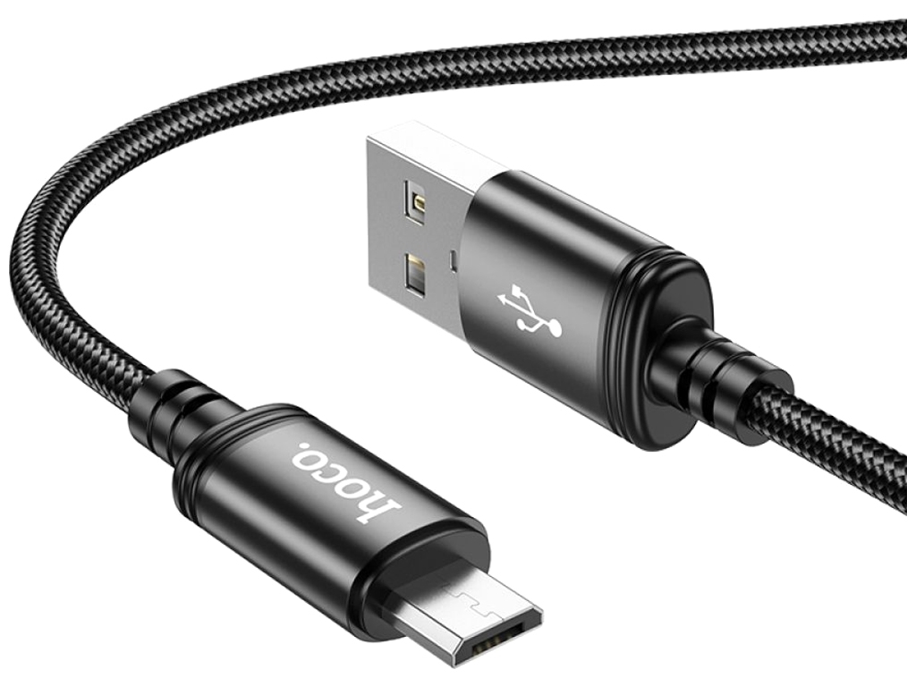 Кабель USB Hoco X89 Wind Micro 2.4A, Чорний