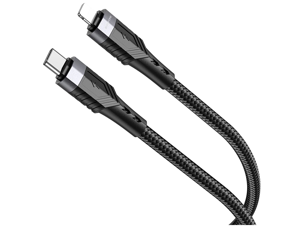 Кабель USB Borofone BU35 PD Type-C to Lightning 1,2m Цвет Чёрный