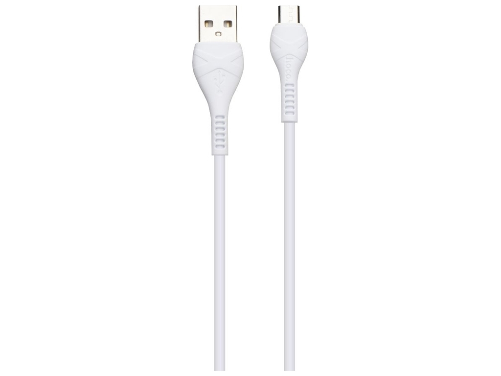 Кабель USB Hoco X37 Cool Power Charging Micro, Бiлий