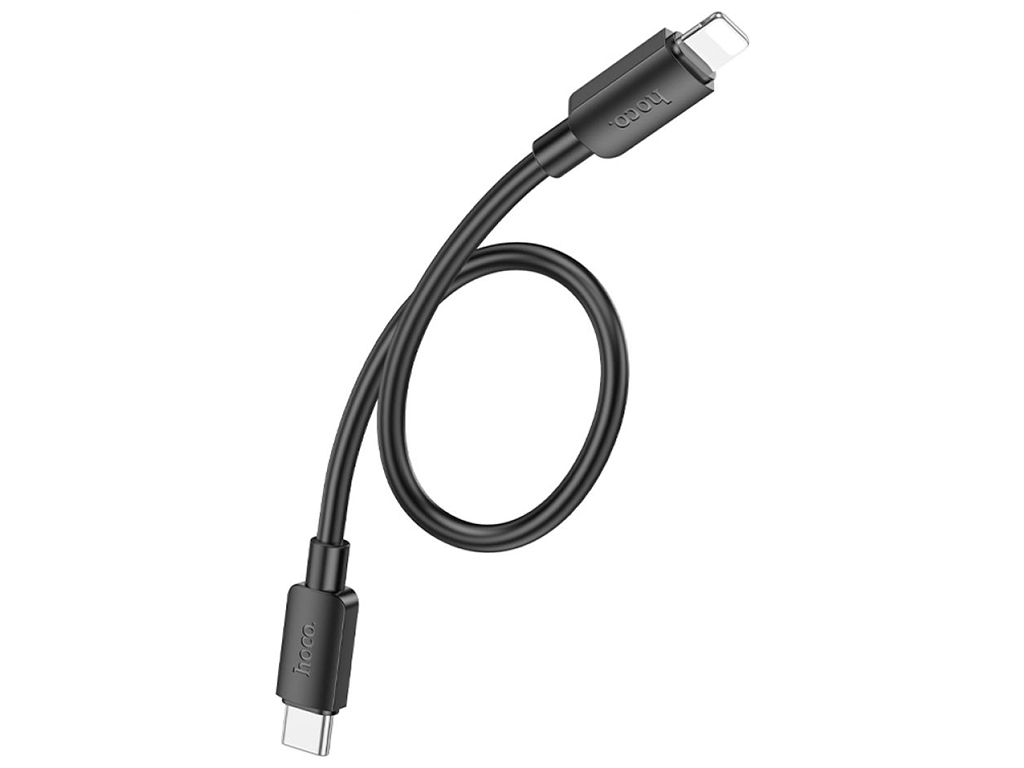 Кабель USB Hoco X96 Hyper PD20W Type-C to Lightning 0.25m, Цвет Черный