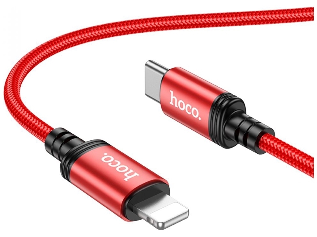 Кабель USB Hoco X89 Wind PD20W Type C to Lightning, Червоний