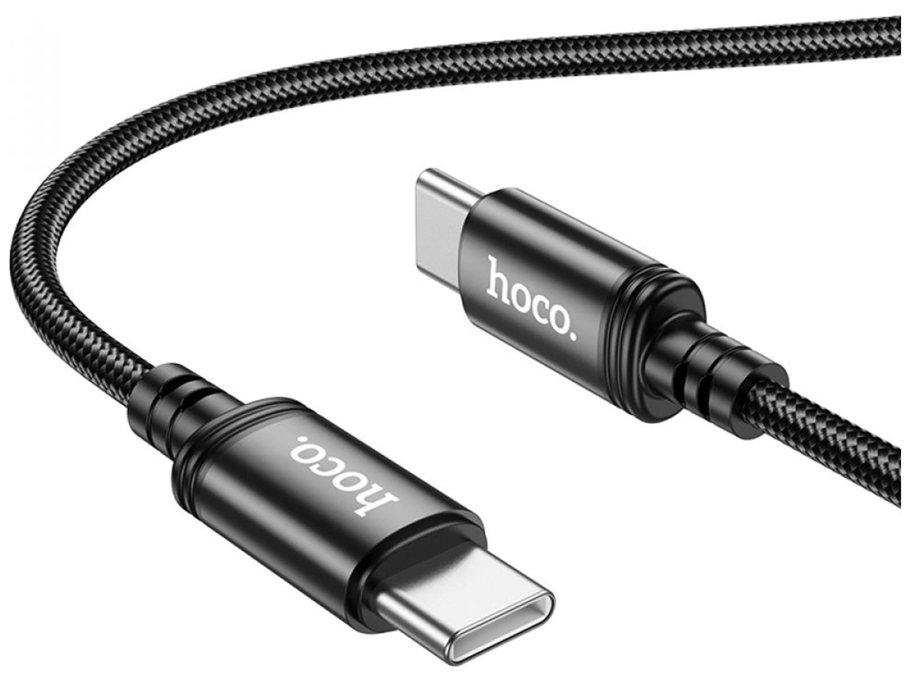 Кабель USB Hoco X89 Wind 60W Type-C to Type-C, Чорний