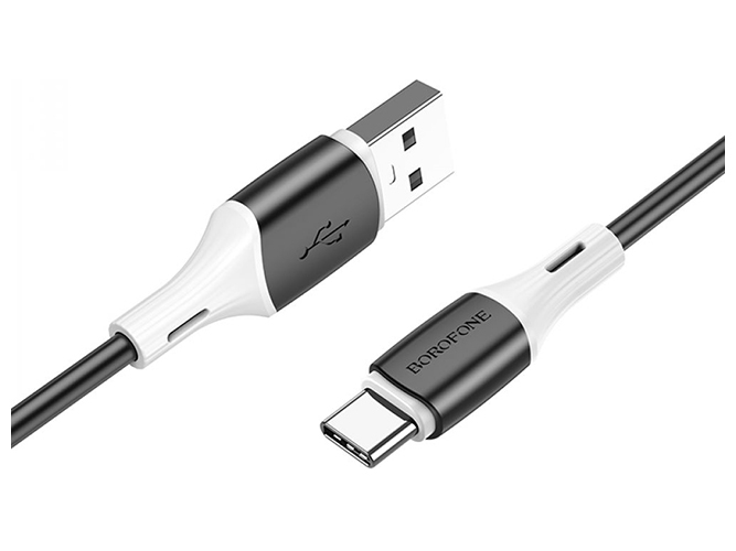 Кабель USB Borofone BX79 Silicone Type-C 3A, Чорний