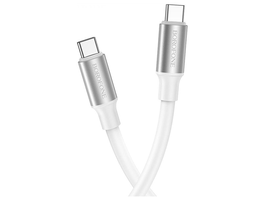 Кабель USB Borofone BX82 60W Type-C to Type-C, Білий