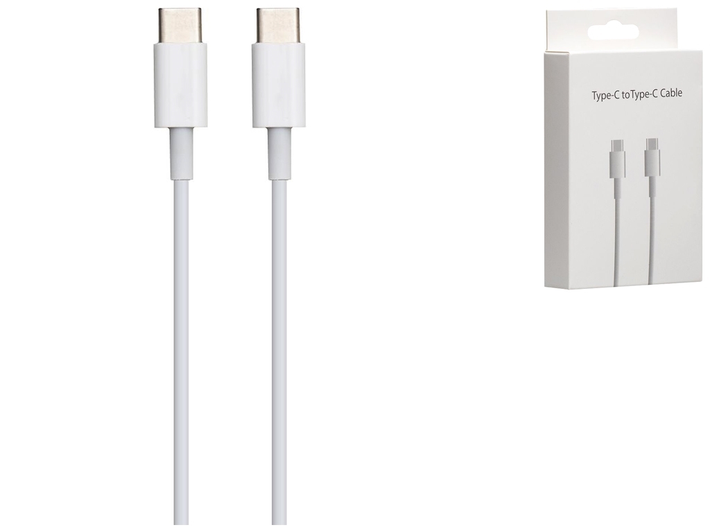 Кабель USB Onyx Type-C to Type-C No Logo, Бiлий