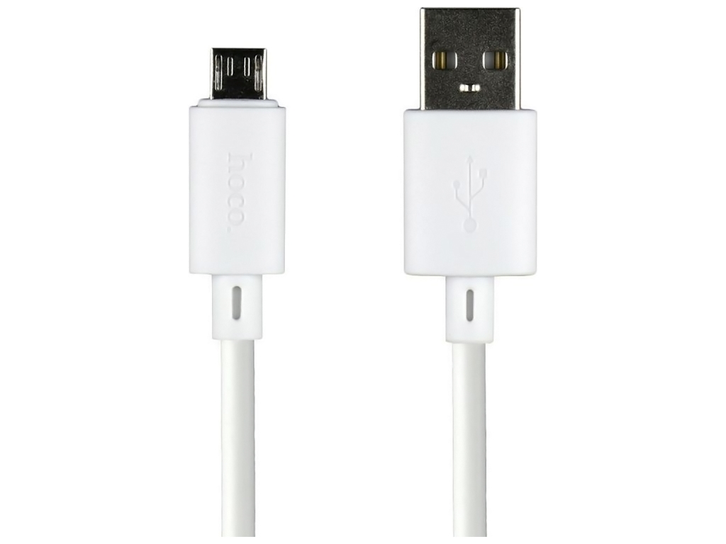Кабель USB Hoco X88 Gratified Micro 2.4A, Білий