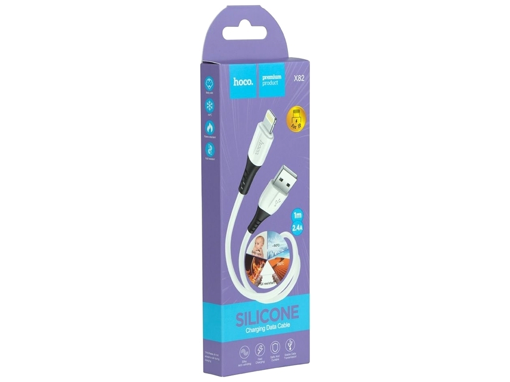 Кабель USB Hoco X82 Lightning Цвет Белый