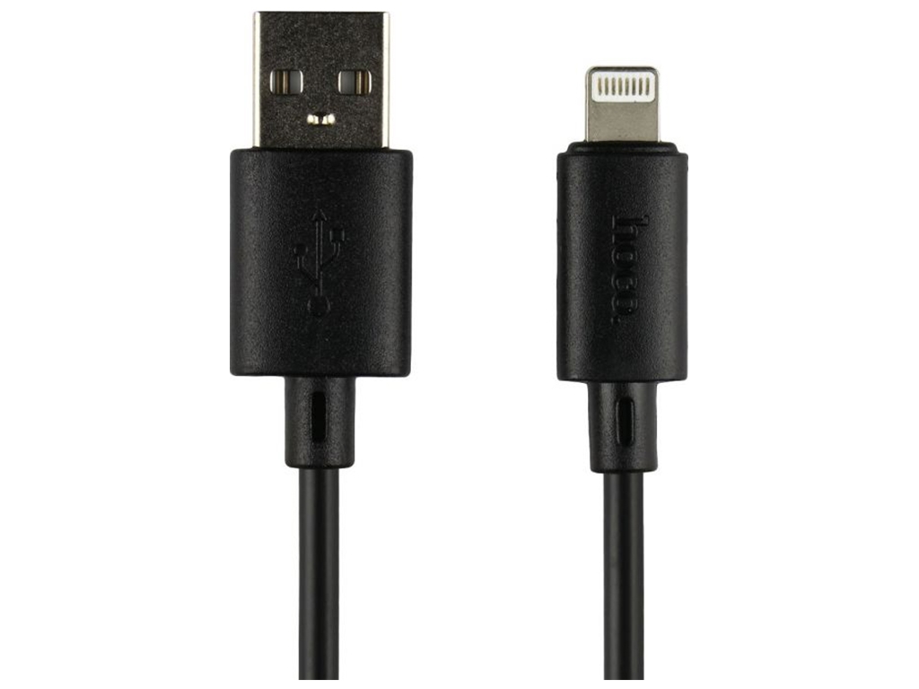 Кабель USB Hoco X88 Gratified Lightning 2.4A Колір Чорний