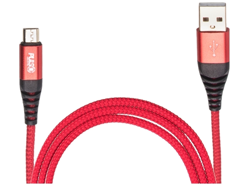 Кабель VOIN USB - Micro USB 3А, 1м, red (швидка зарядка/передача даних), CC-4201M RD