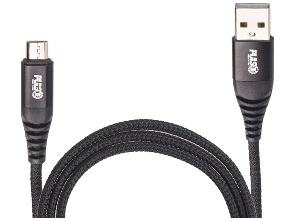 Кабель VOIN USB - Micro USB 3А, 2м, black, швидка зарядка/передача даних, CC-4202M BK