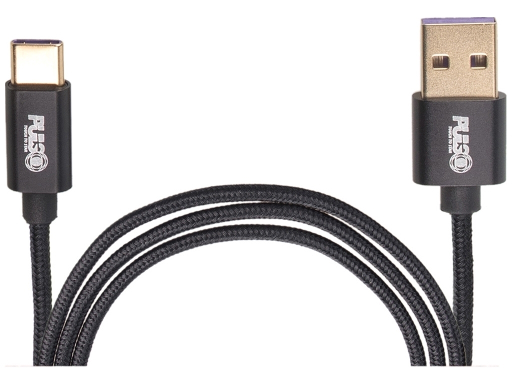 Кабель VOIN USB - Type C 5А, 1м, black (супер швидка зарядка/передача даних), CC-1101C BK