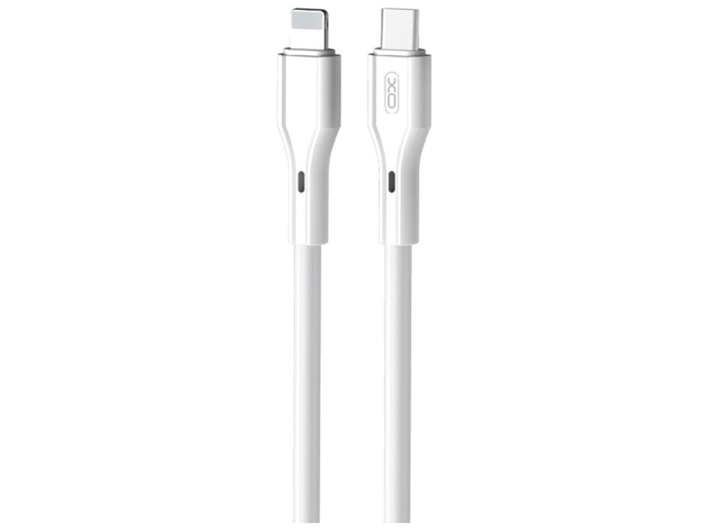 Кабель USB XO NB230 Rock Series Lightning 2.4A, Белый