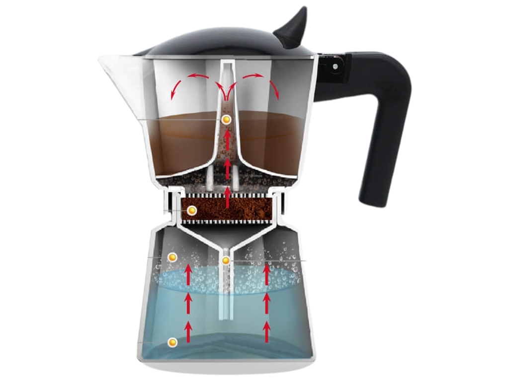 Кавоварка Maestro Espresso Moka, алюмінієва, 450мл