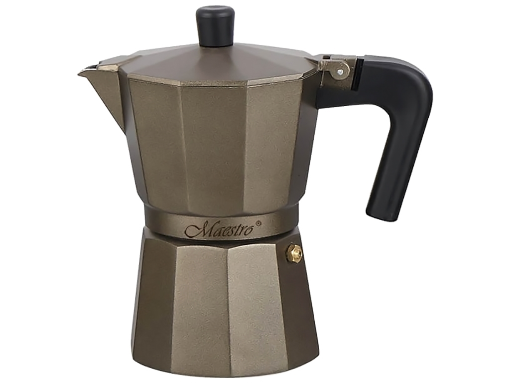 Кавоварка Maestro Espresso Moka, алюмінієва, коричнева, 150мл