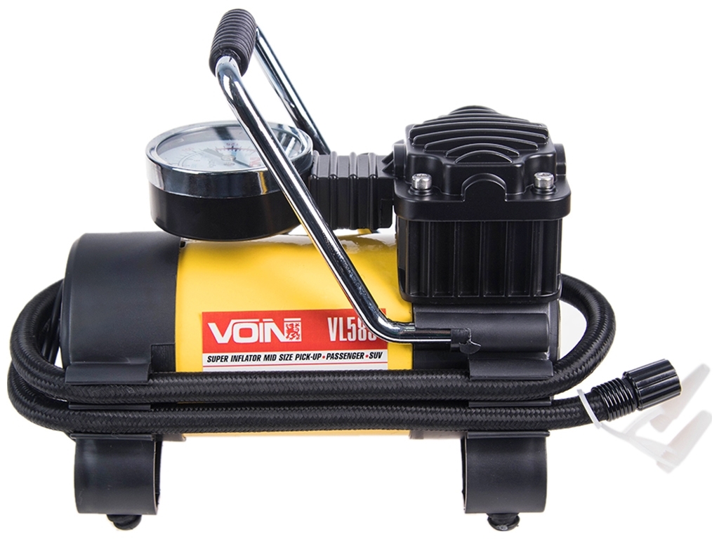 Компрессор автомобильный VOIN VL-585 150psi, 15A, 40л, прикур./переходник на клеммы (VL-585)