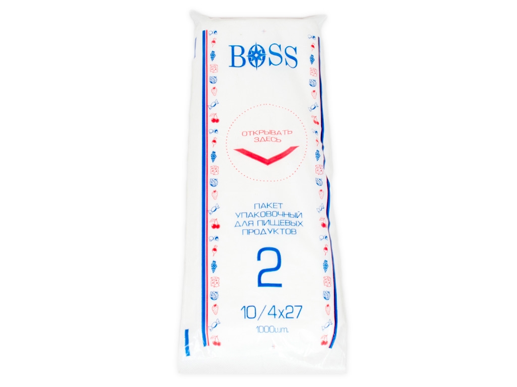 Кулек фасовочный 2 "Boss" (370г-1000шт) 10x27см