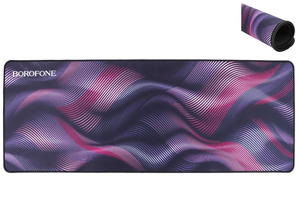 Килимок для Мишки Borofone BG12 Illustrious gaming, 80х30см, Колір Чорний