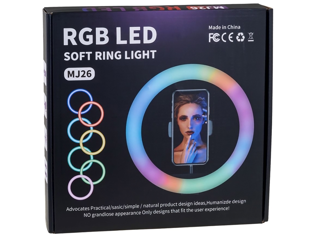 Лампа RGB MJ26 (remote) 26см, Чёрный