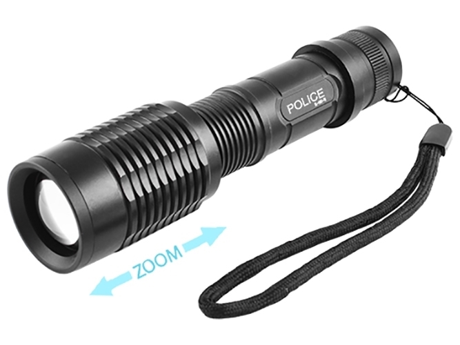 Ліхтар діодний Police 1861-T6, 1x18650/3xAAA, ЗУ 220V/12V, zoom, BOX