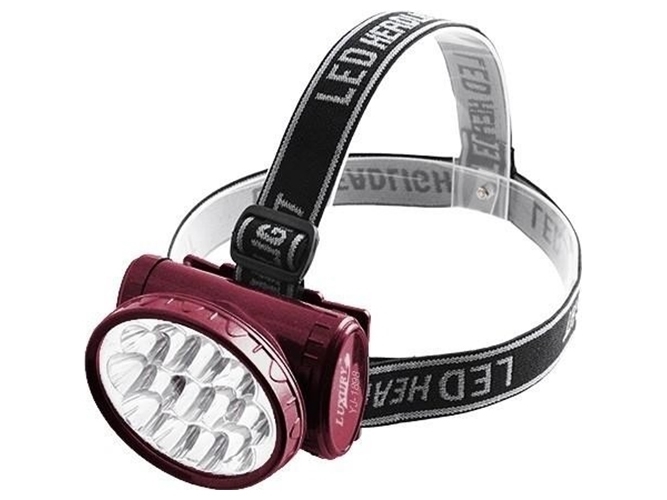 Фонарь налобный Luxury 1898, 13LED, ЗУ 220V