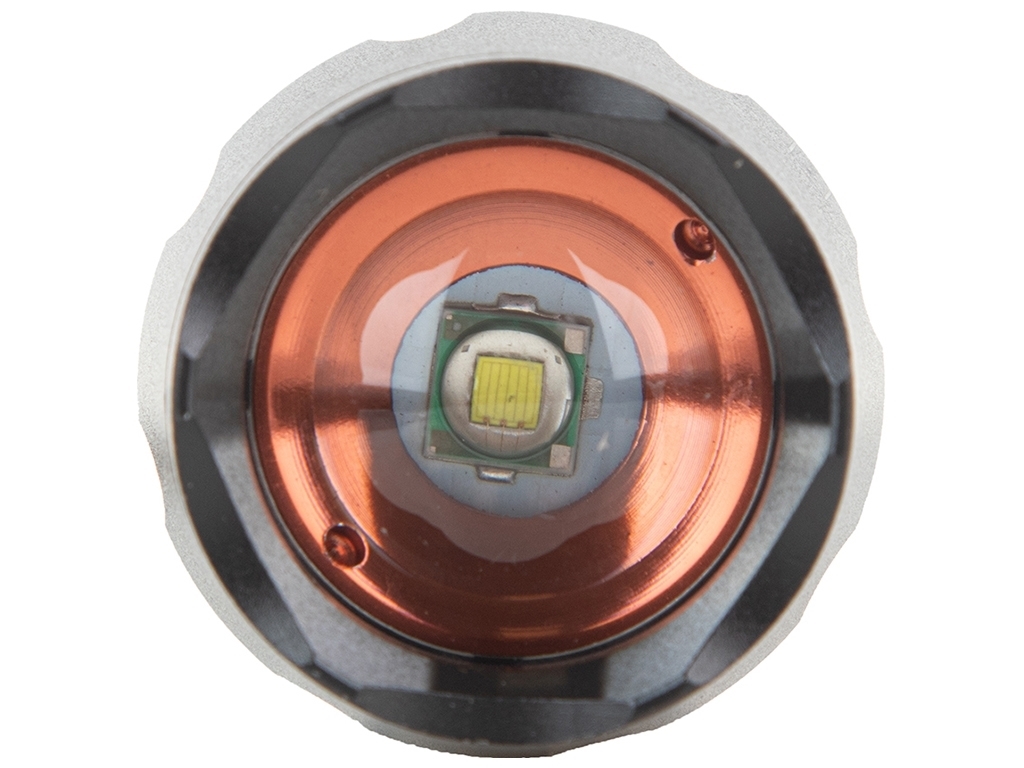 Фонарик ручной VOIN VL-8012, LED T6, 300Lm, зум, алюминий, 1х18650 или (3хААА не в комплекте)