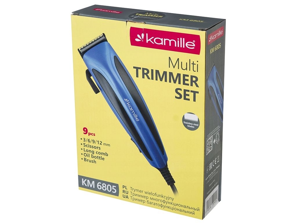 Машинка для стрижки Kamille электрическая, проводная, 240W
