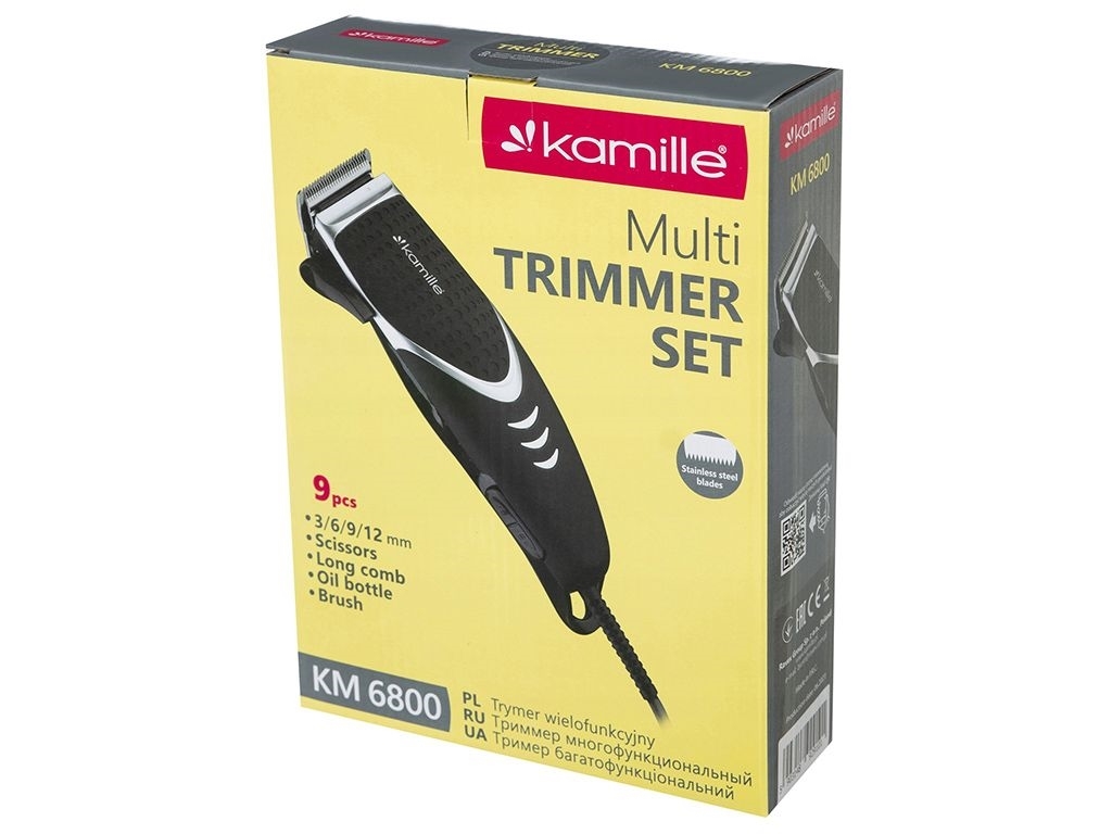 Машинка для стрижки Kamille электрическая, проводная, 240W