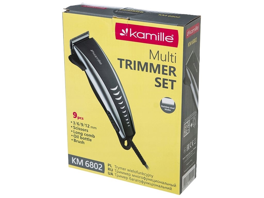 Машинка для стрижки Kamille электрическая, проводная, 240W