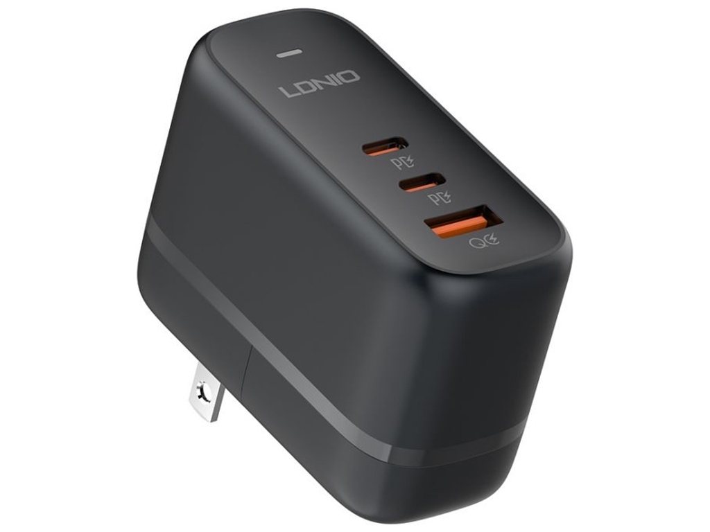 Сетевое Зарядное Устройство LDNIO Q366 GAN 65W Type C-Type C Цвет Черный